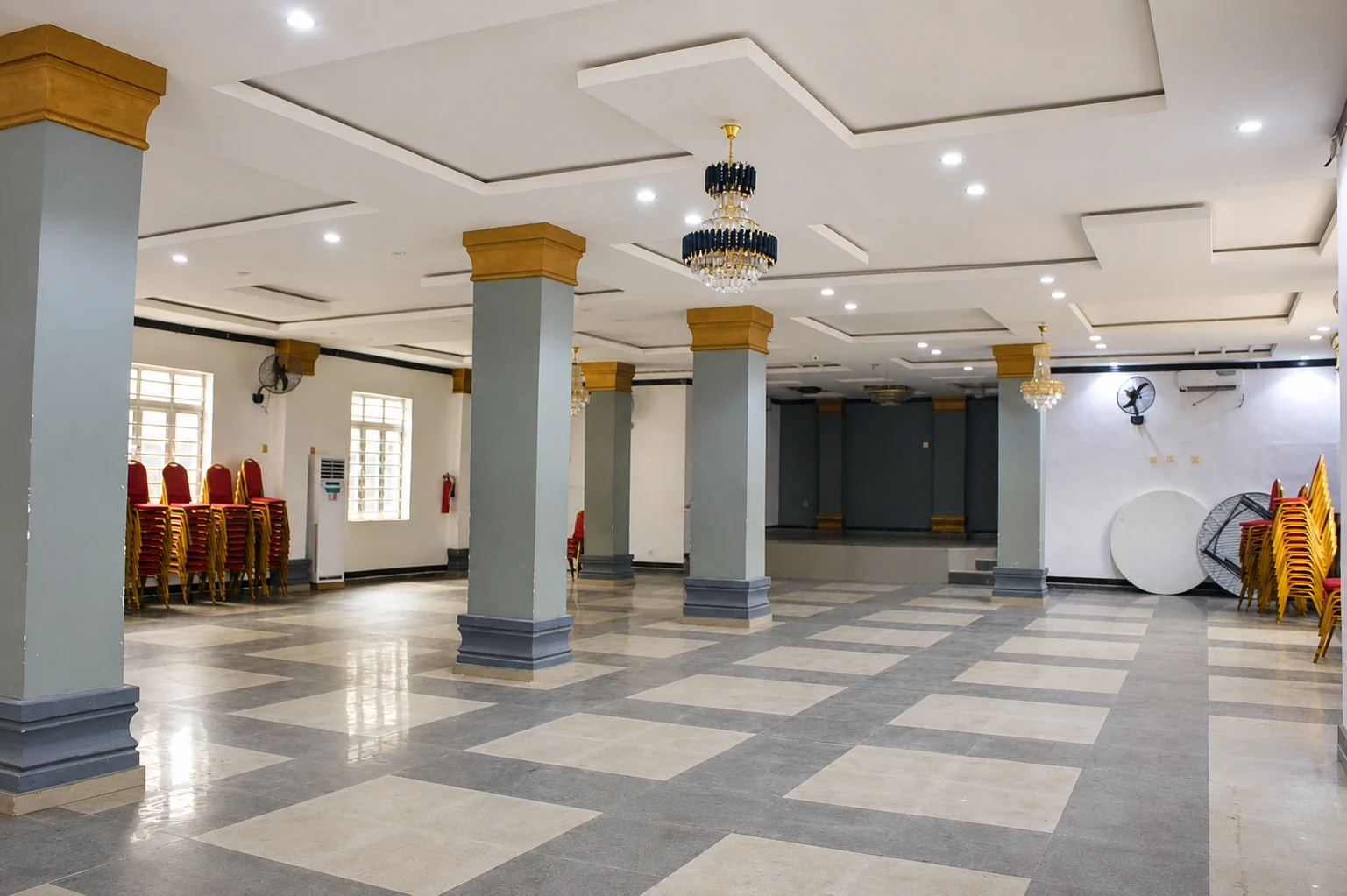 Event centre hall at Arcadia Hotels & Suites